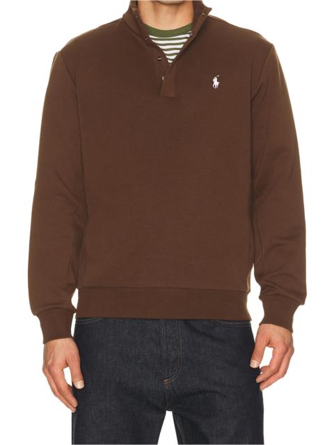 Polo Ralph Lauren Long Sleeve Double Knit Tech Snap Mocknock Pullover