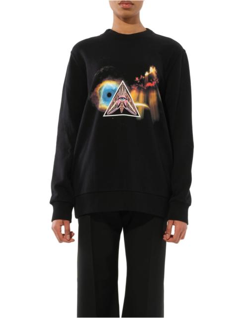 Givenchy Podium Eye Tri Sweatshirt in Black