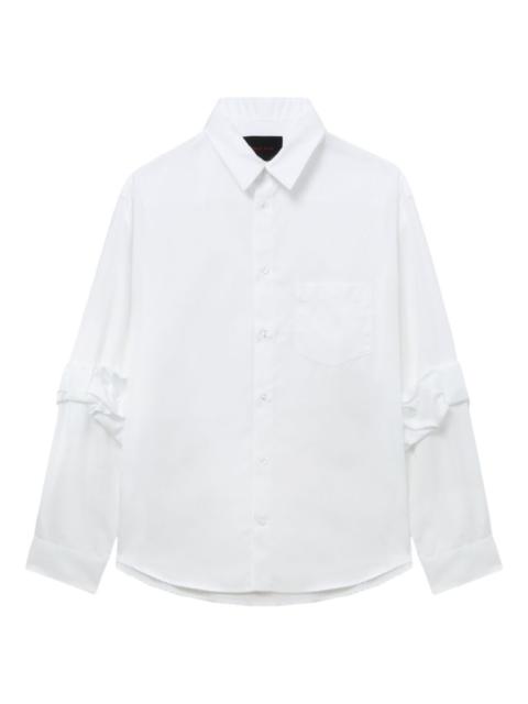 Simone Rocha gathered-cuff cotton shirt