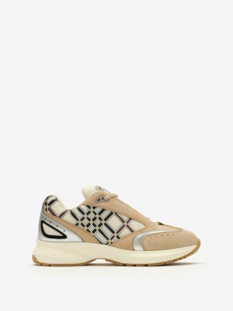 Burberry Nylon, Suede and Leather Eclipse Sneakers