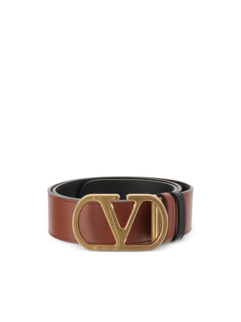 Valentino V-logo signature reversible leather belt