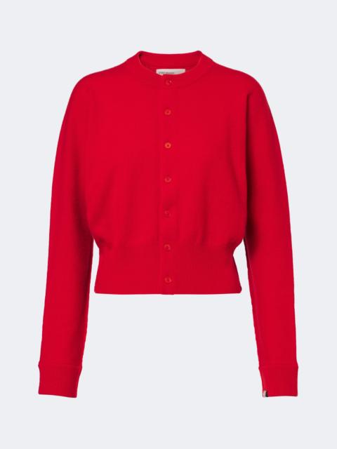 extreme cashmere N°257 Blouson cashmere-blend cardigan