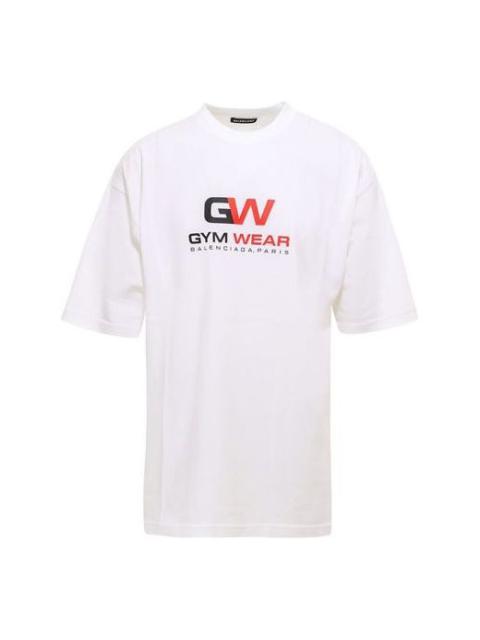 BALENCIAGA Balenciaga Gym Wear Loose Short Sleeve White 620969TIVD59000