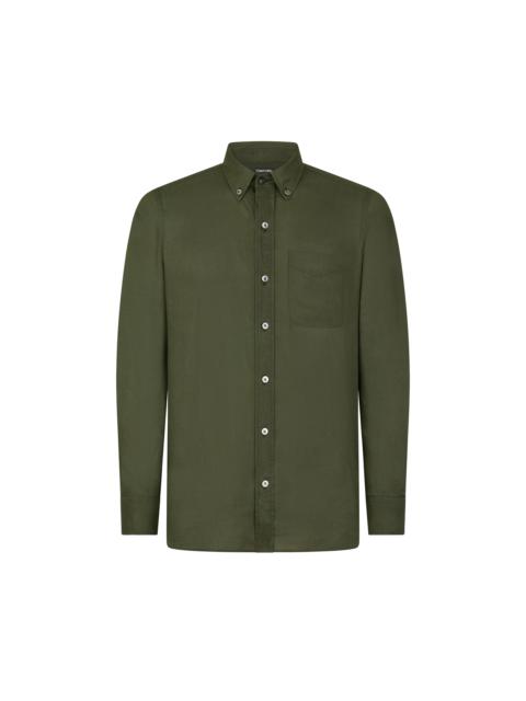 TOM FORD FLUID GABARDINE SLIM FIT SHIRT