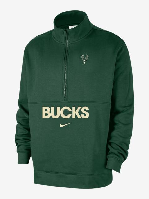 Nike Milwaukee Bucks Club Courtside Men's Nike NBA 1/2-Zip Top