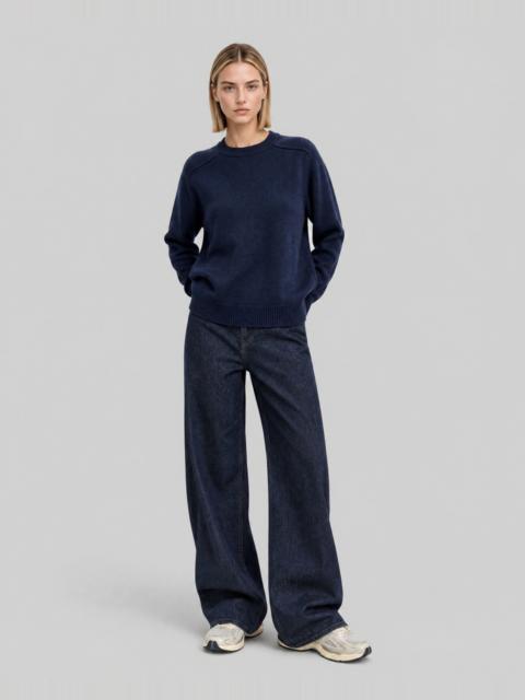 The Kooples NAVY MERINO WOOL SWEATER