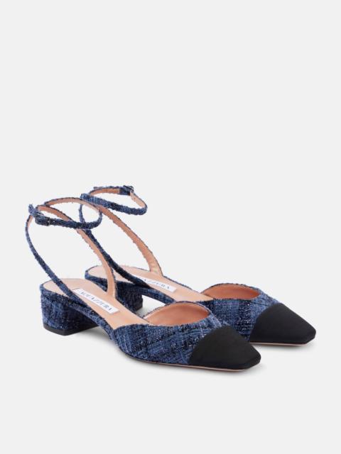 AQUAZZURA French Flirt 35 tweed pumps