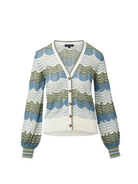 VERONICA BEARD LAURINOR LINEN-BLEND CARDIGAN