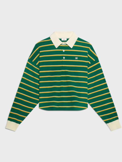 CELINE POLO SWEATER IN striped cotton