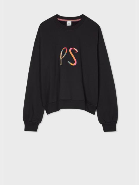 Paul Smith Women's Black 'Swirl' Logo Sweatshirt