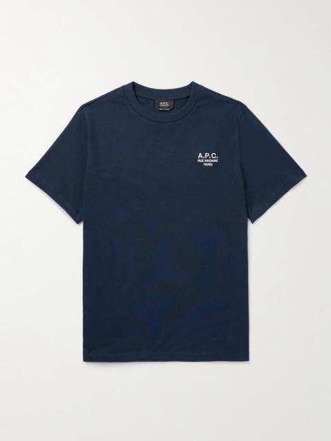 A.P.C. Logo-Embroidered Cotton-Jersey T-Shirt