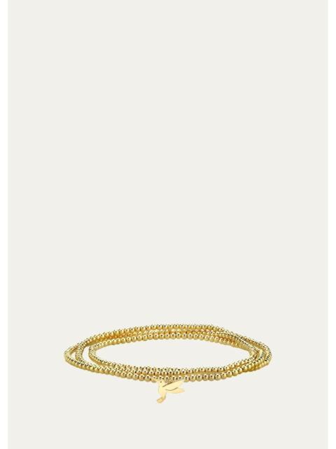 SYDNEY EVAN 14K Yellow Gold Beaded Wrap Bracelet