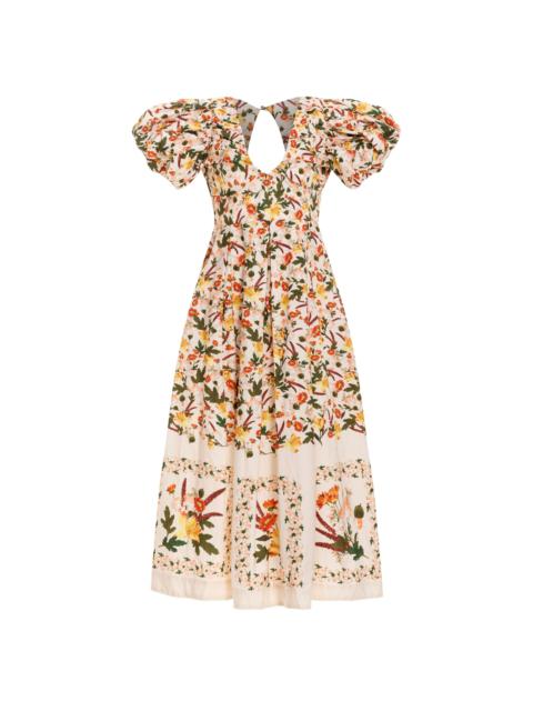 Agua by Agua Bendita Chontaduro Clementina Midi Dress