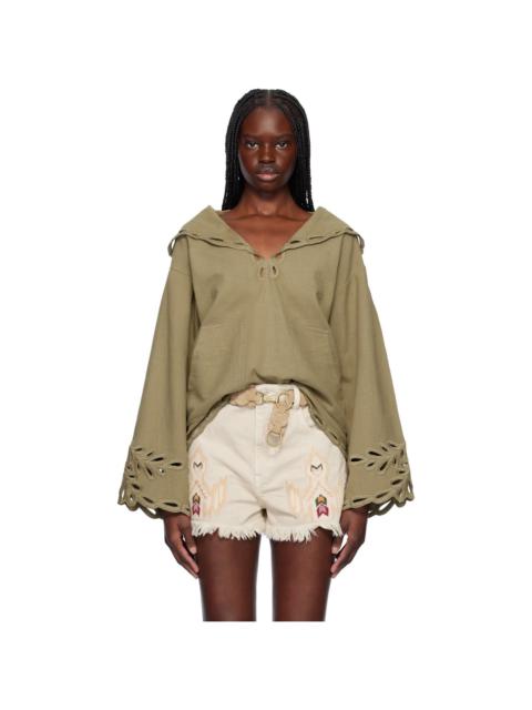 Isabel Marant Étoile Khaki Solvi Shirt