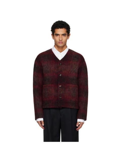 Tonywack Burgundy V-Neck Cardigan