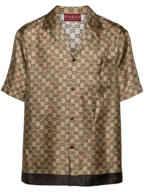 GUCCI GG-Horsebit silk shirt