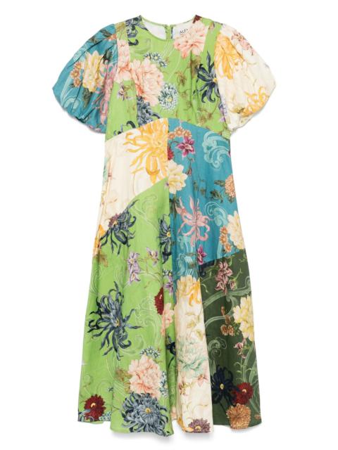 ALÉMAIS Avery Spliced Midi Dress