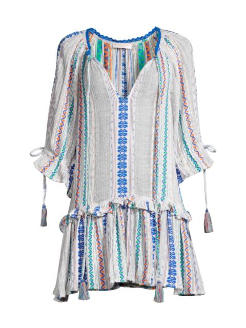 RAMY BROOK Women's Aspyn Striped Tassel Minidress - Yarn Dye Stripe