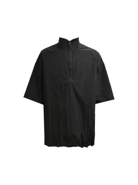 Fear of God Essentials Half Zip Mockneck Shirt 'Jet Black'