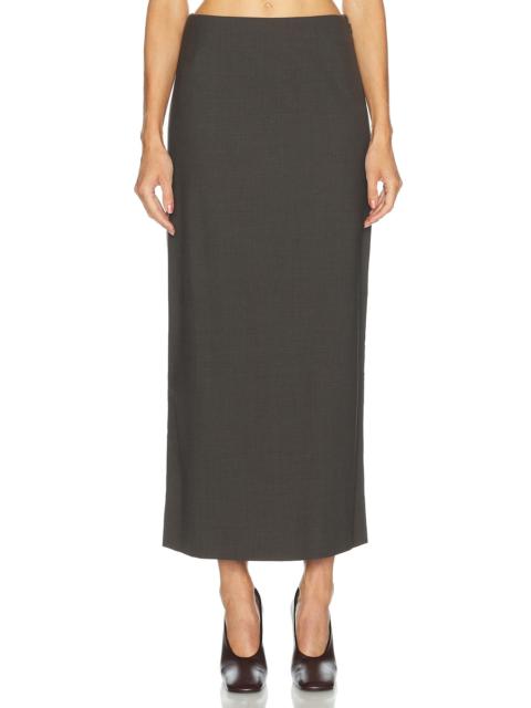 Loulou de Saison Samos Fitted Straight Maxi Skirt