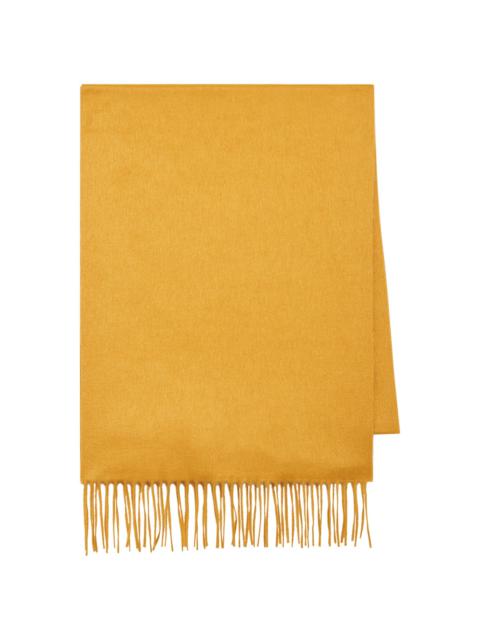 GABRIELA HEARST Blaine Fringe Scarf in Golden Birch Brushed Silk Cashmere