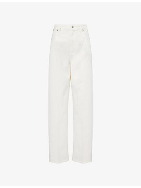Victoria Beckham High-Rise Wide-Leg Denim Jeans