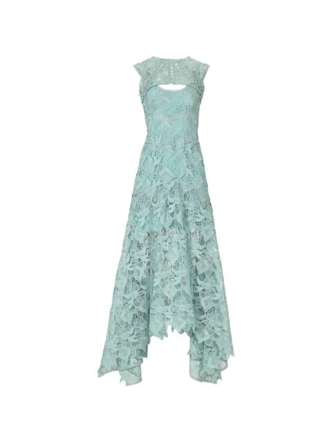 COSTARELLOS Janica keyhole lace gown