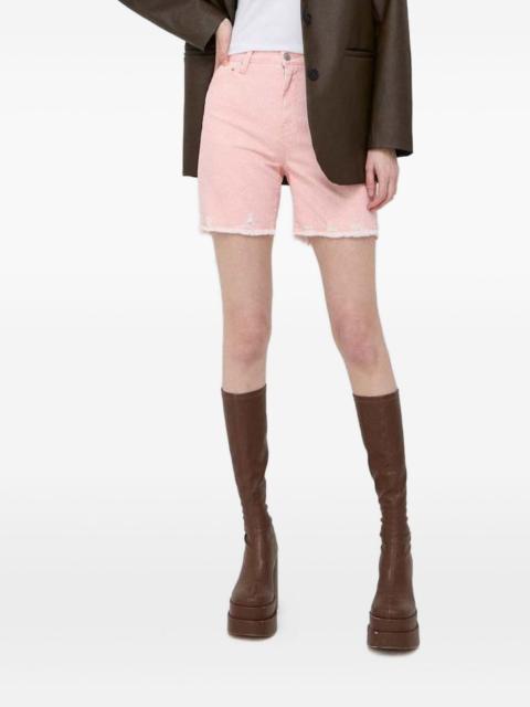 GUESS USA frayed pattern shorts