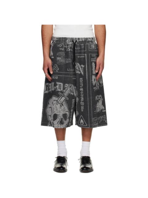 LU'U DAN Gray BBall Shorts