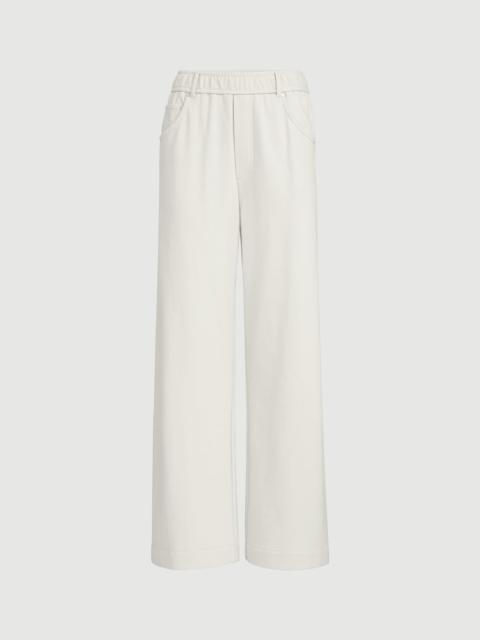 Brunello Cucinelli Cotton smooth French terry trousers