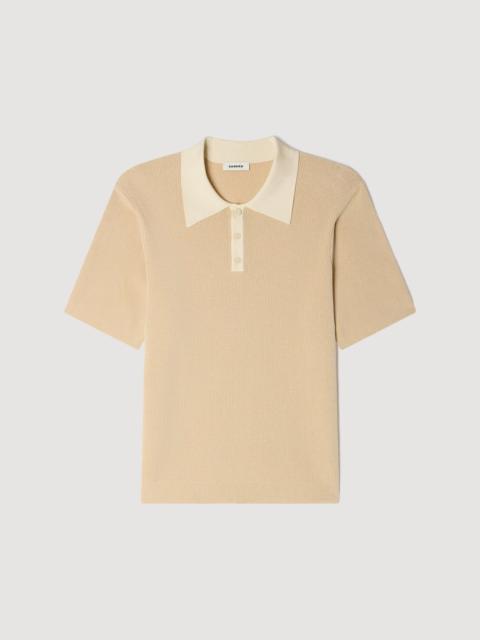 Sandro TWO-TONE POLO SHIRT