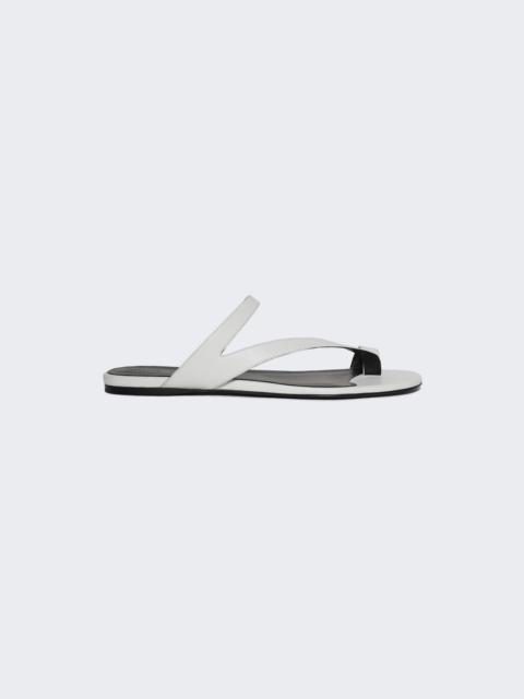 KHAITE Aimee Flat Sandal Optic White