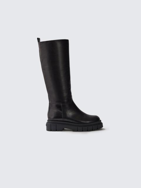 MACKAGE COMMANDER shearling-lined lug sole (R) Leather boot for women