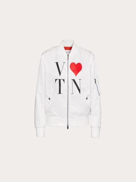 Valentino BOMBER WITH VLoveTN PRINT