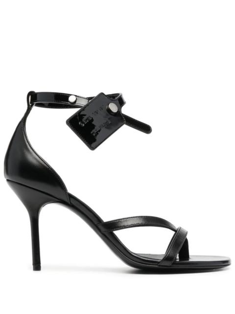 Off-White Zip Tie leather sandals