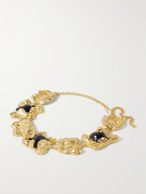 Completedworks Gold-plated And Resin Necklace