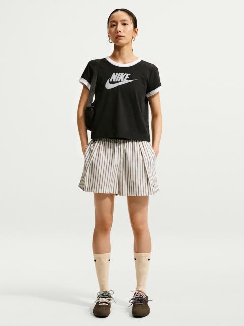 Nike Nike Sportswear Chill Poplin Women's Loose Mid-Rise Stripe Shorts