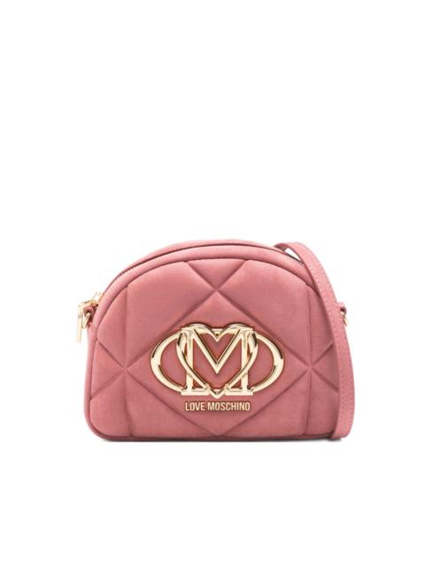 Moschino quilted logo-plaque cross-body bag