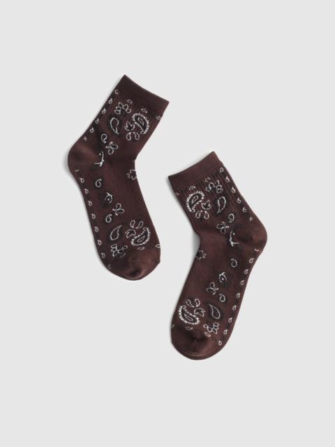 Madewell Bandana-Print Ankle Socks