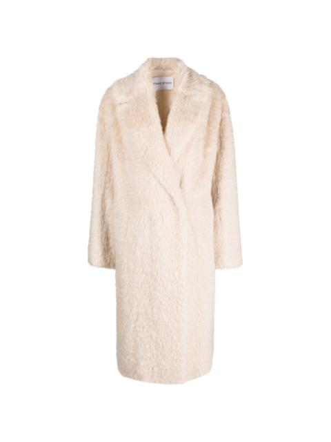 STAND STUDIO long faux-fur coat