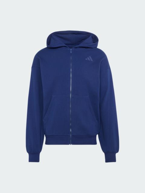 adidas ADIDAS KIT SMALL LOGO FULL-ZIP HOODIE