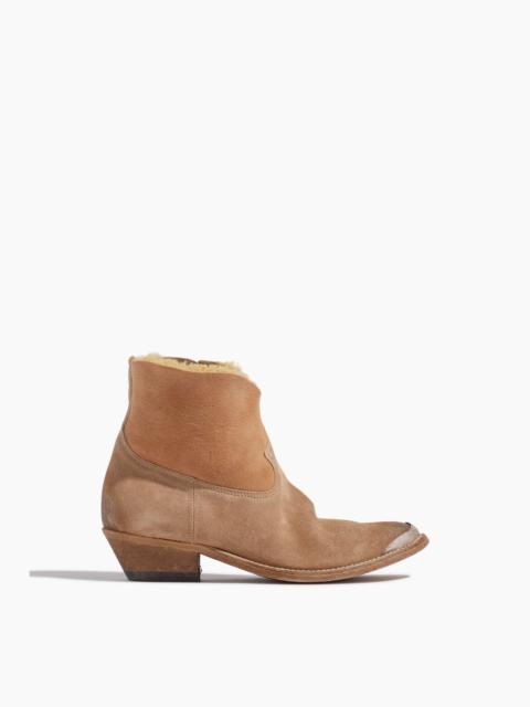 Golden Goose Young Boot in Tobacco/Cream
