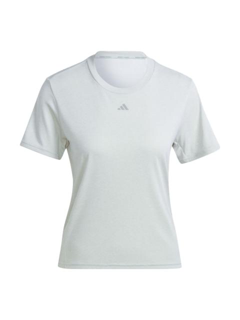 (WMNS) adidas Hiit Heat.rdy Sweat-conceal Logo T-Shirt 'Grey' IM2635