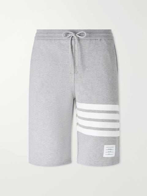Thom Browne Striped Loopback Cotton-Jersey Shorts