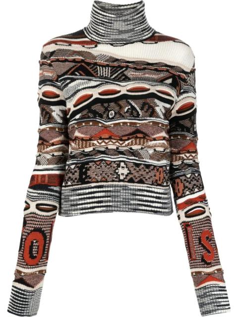 Missoni roll-neck knitted jumper
