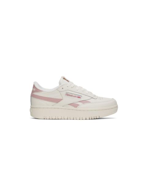 Reebok Off-White & Pink Club C Double Revenge Sneakers