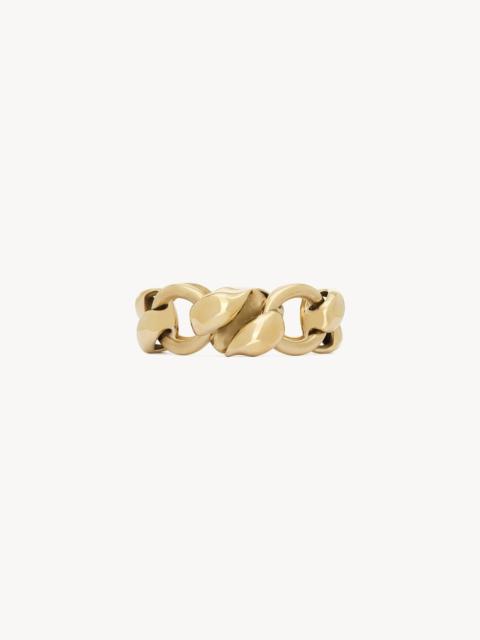 SAINT LAURENT SHELL CHAIN BRACELET IN METAL