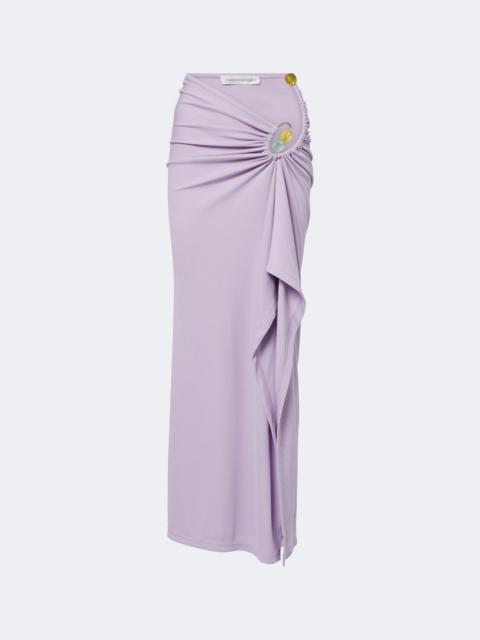 CHRISTOPHER ESBER Spiral Beach Glass ribbed-knit jersey maxi skirt