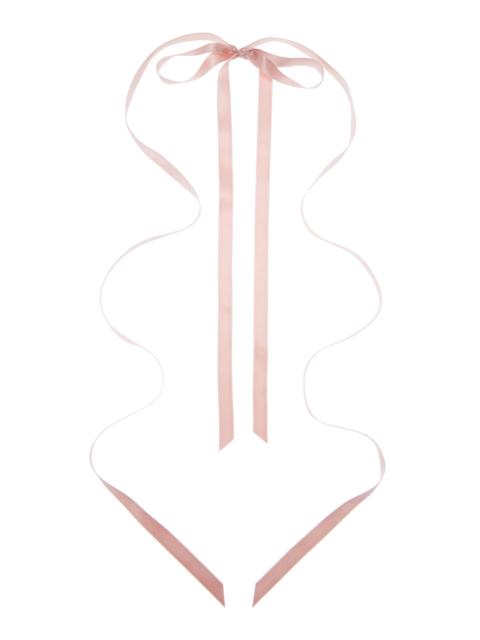 Gretta Ribbon Necklace pink