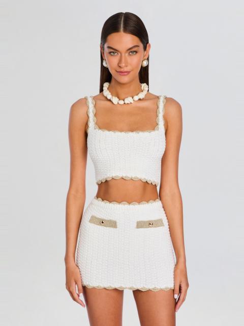 RETROFÊTE MESHA CROCHET TOP